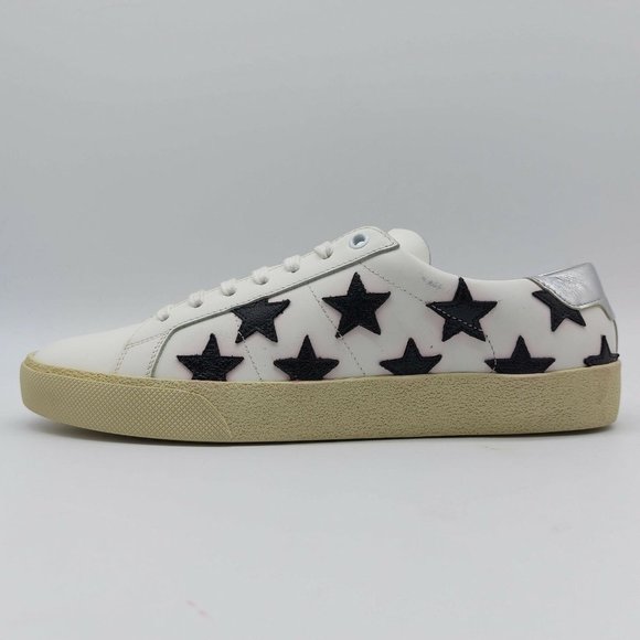 Saint Laurent Women's SL06 20 Court Classic Star Sneakers - Picture 1 of 11